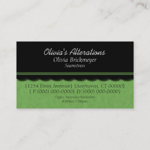 Daety Diva, Affärskort, Lime Green Visitkort