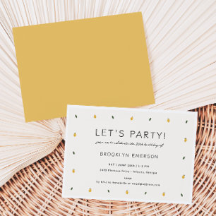 Daety Lemon Party Inbjudningar