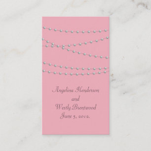 Daety Pearls på Rosa Bröllop webbplats Card Tilläggskort