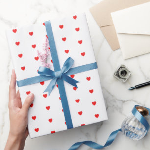 Daety Red Heart Mönster Valentine's Gift Presentpapper