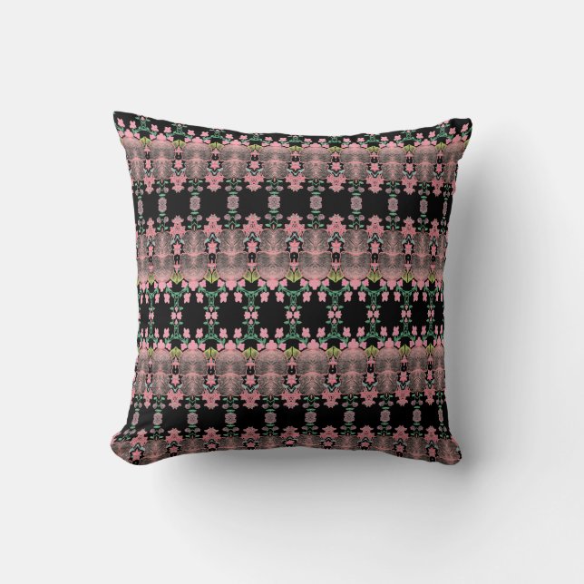 Daety Rosa Accented Patterned Kudde (Framsida)