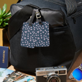Daety Rosa Heart Mönster Luggage Tag Bagagebricka