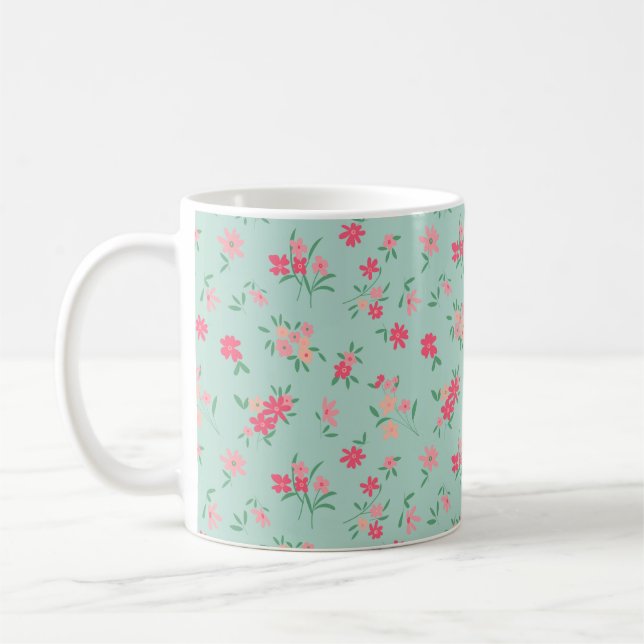 Daety Rosa Tiny Flowers Kaffemugg (Vänster)