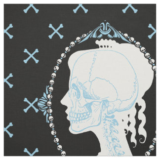Daety Skull Cameo Blue Tyg