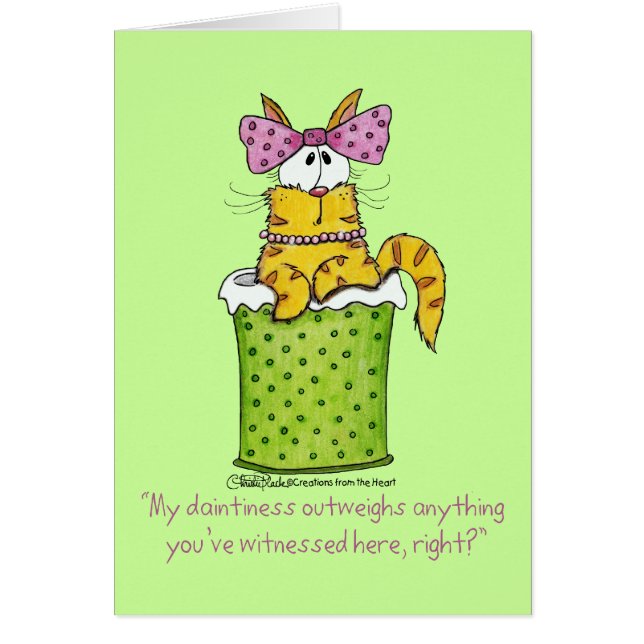 Daety Sopor Kattunge Hälsningskort (Framsidan)