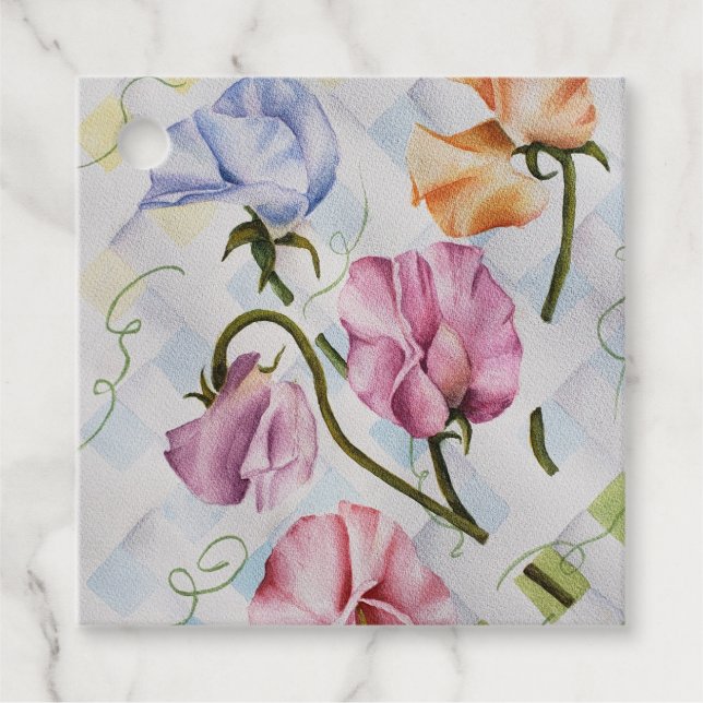 Daety Sweetpeas Gåvor Etiketter (Framsida)