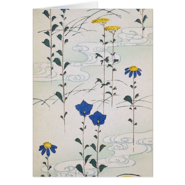 Daety Vintage Flowers Hälsningskort (Framsidan)