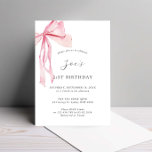 Daety Watercolor Rosa Bow 21 Birthday Inbjudningar<br><div class="desc">Designat att samordna med vår Rosa Ribbon-samling har den här 21:a födelsedagsinbjudan ett fantastiskt silke-band i rosa-skuggor med vattenfärg. Om du vill göra en mer avancerad anpassning av den här designen, t.ex. ändra layout, teckensnitt eller storlek text, klickar du på knappen "CUSTOMIZE" ovan. Kontakta mig om du vill ha några...</div>