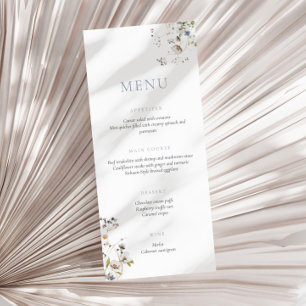 Daety Wildblomdusty Blue Menu Meny