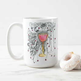 Daf Yomi Team Yalta Fireworks i Goblet Art Kaffemugg