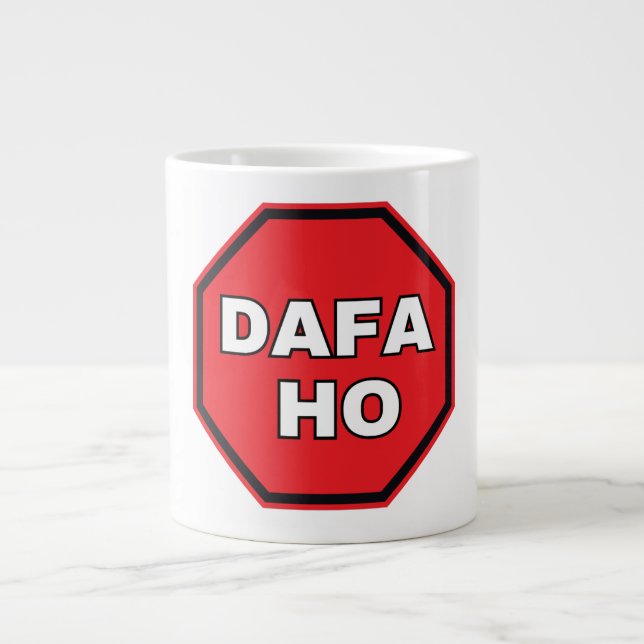 Dafa Ho Stick Iväg Förlorad Hindi Punjabi Sarcasm  Jumbo Mugg (Framsidan)