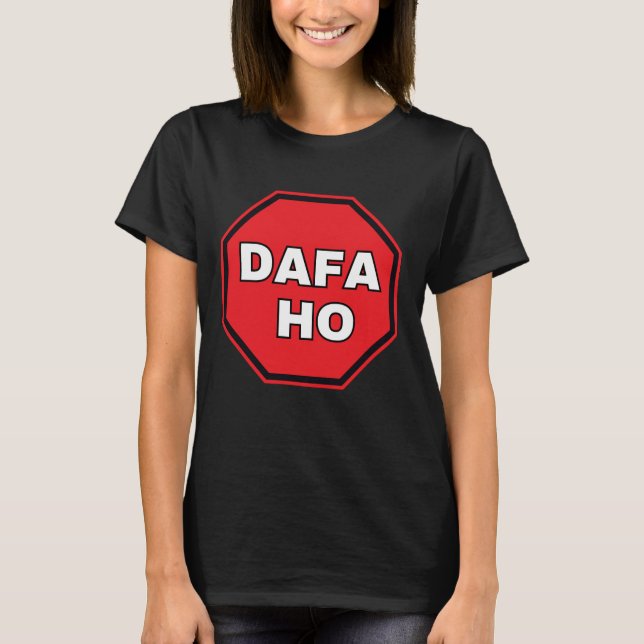 Dafa Ho Stick Iväg Förlorad Hindi Punjabi Sarcasm  T Shirt (Framsida)