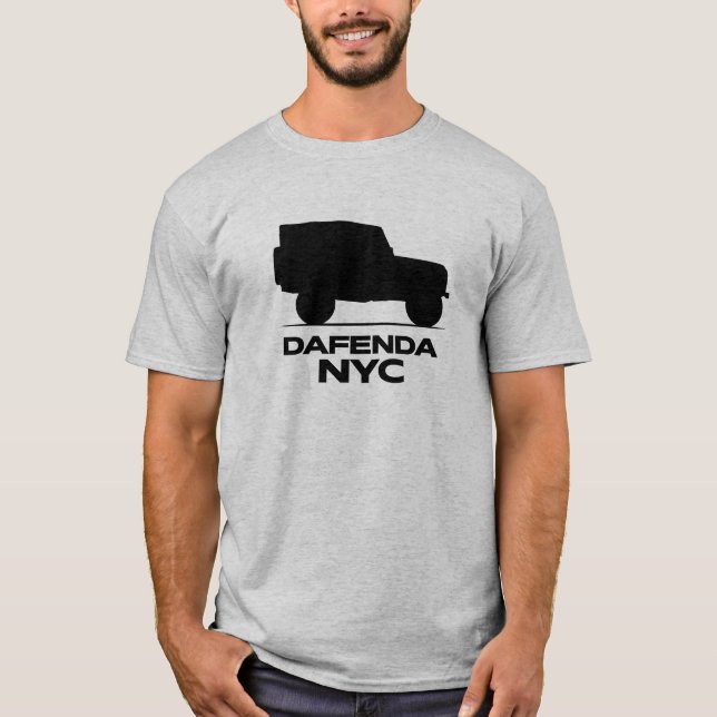 DAFENDA NYC Black Solid Tee (Framsida)