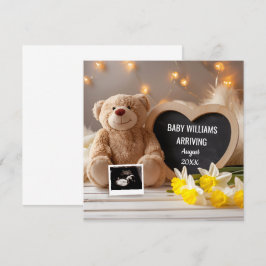 Daffodil Baby-meddelande Social Media Inbjudningar