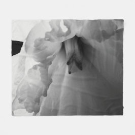 Daffodil Black and White Photography Fleecefilt