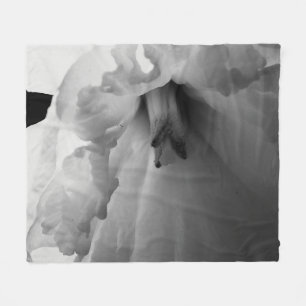 Daffodil Black and White Photography Fleecefilt