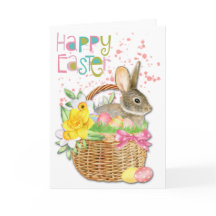 Daffodil Bunny i Påskägg Basket