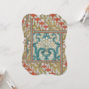 Daffodil chintz art nouveau-blomman tapet