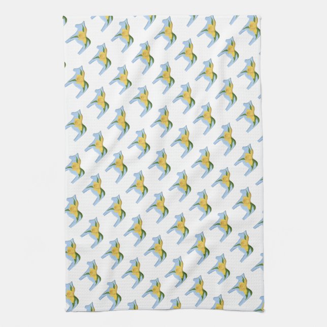 Daffodil Dala Horse MoJo Kitchen towel Kökshandduk (Vertikal)
