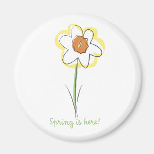 Daffodil - enkelt magnet