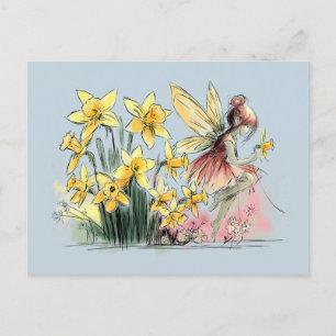 Daffodil Fairy Vykort