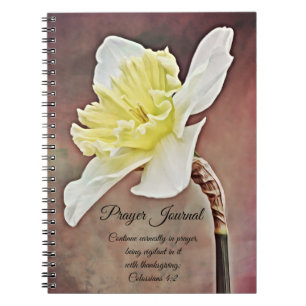 Daffodil Flower Art Prayer Journal Anteckningsbok