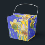 Daffodil Flower Painting blommigt Birthday Navy Bl Presentaskar<br><div class="desc">Daffodilblommor Målning Vattenfärgsfärg blommigt Kakbox på födelsedagen. En strålande produkt som är gjord av mina ursprungliga vattenfärgade färger.</div>