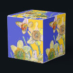 Daffodil Flower Painting blommigt Birthday Navy Bl Presentaskar<br><div class="desc">Daffodilblommor Målning Vattenfärgsfärg blommigt Kakbox på födelsedagen. En strålande produkt som är gjord av mina ursprungliga vattenfärgade färger.</div>