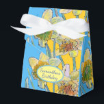 Daffodil Flower Painting blommigt Blåstötlåda Presentaskar<br><div class="desc">Daffodilblommor Målning Vattenfärgsfärg blommigt Kakbox på födelsedagen. En strålande produkt som är gjord av mina ursprungliga vattenfärgade färger.</div>