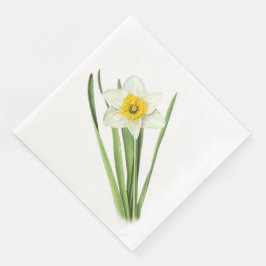 Daffodil Flower Pappersservett