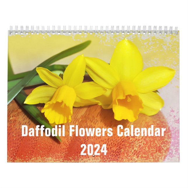Daffodil Flowers Blommigt 2024 Kalender (Omslag)