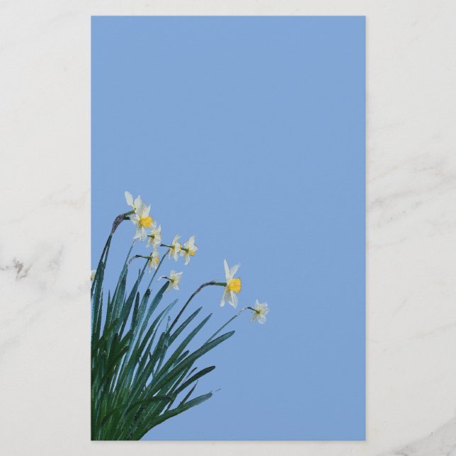 Daffodil Flowers-lager Brevpapper (Framsida)
