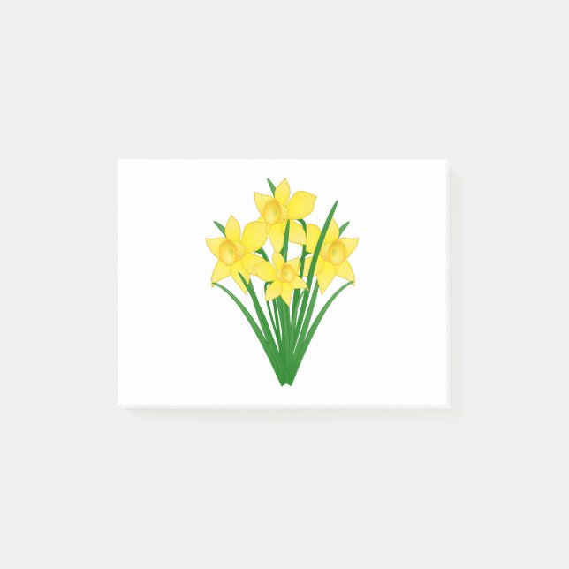 Daffodil Flowers Post-it Block (Framsida)