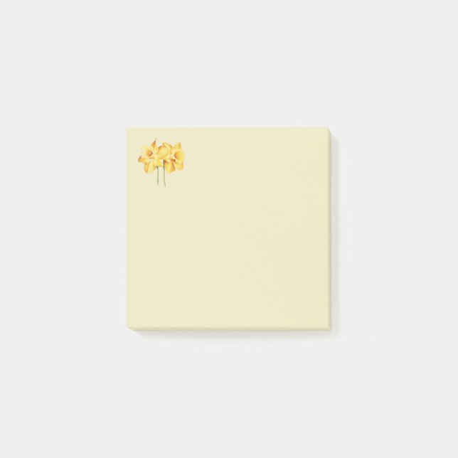 Daffodil gult Post it notes Post-it Block (Framsida)