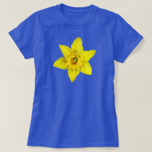 Daffodil gult vår blommans vattenfärg t shirt