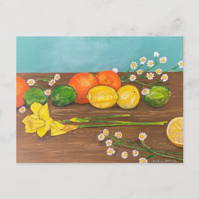 daffodil inbjudan vykort (Framsida)