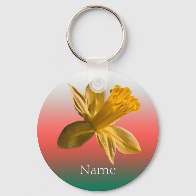 Daffodil Keychain Nyckelring (Framsida)
