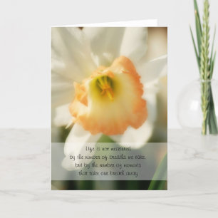 Daffodil Life Quote Card Kort