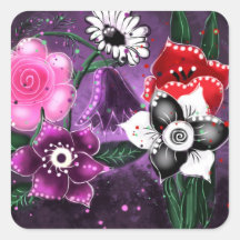 Daffodil Lila av viskBlommigt Black Rosa Daisy Daf