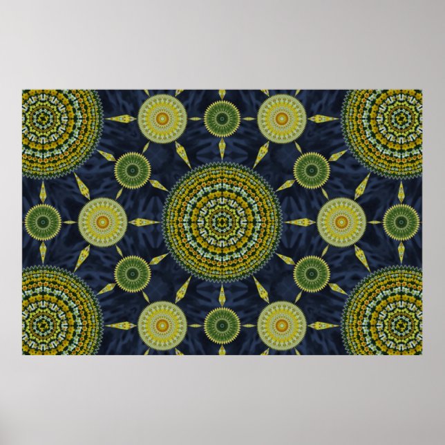 Daffodil Mandala Array Poster (Framsidan)