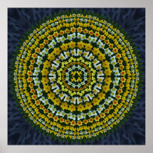 Daffodil Mandala Poster