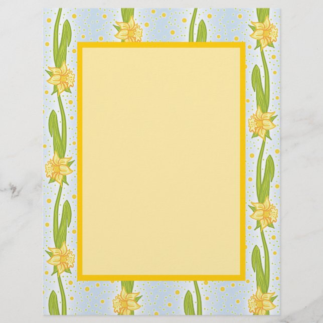 Daffodil Mönster (Framsida)