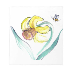 Daffodil och Buzzin Bee, Sumi-e Anteckningsblock