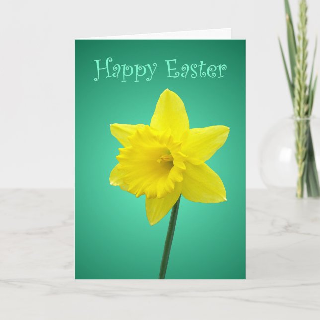 Daffodil Påsk Card - II Helgkort (Framsida)