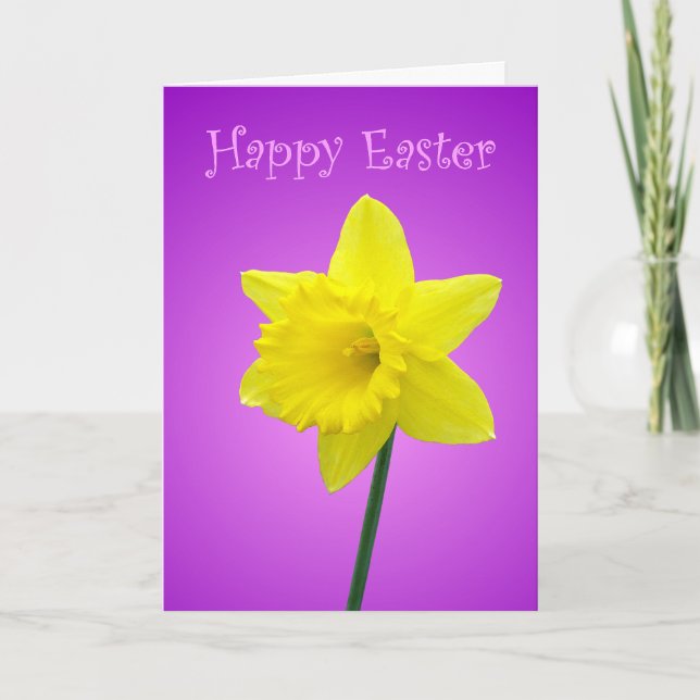Daffodil Påsk-kort Helgkort (Framsida)