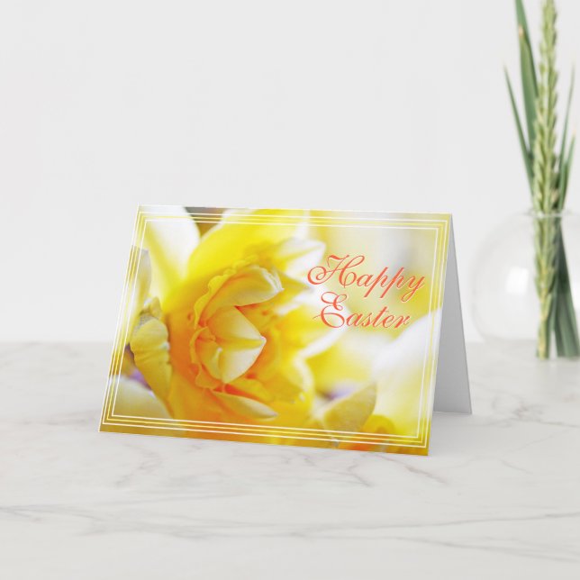 Daffodil Photographic Påsk Card Kort (Framsida)