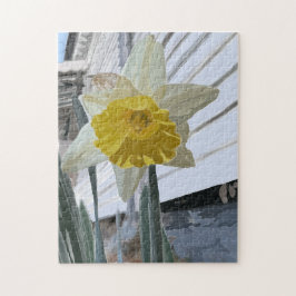 Daffodil Porträtt Puzzle Pussel