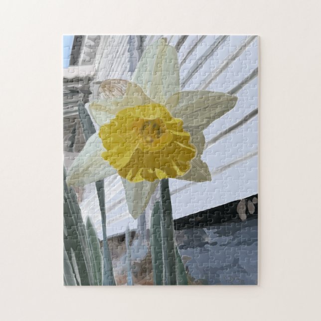 Daffodil Porträtt Puzzle Pussel (Vertikal)