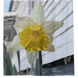Daffodil Porträtt Shower Curtain