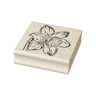 Daffodil Rubber Frimärke Stämpel